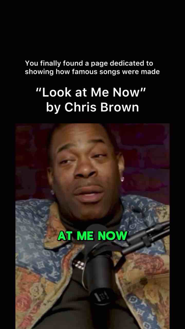 “Hey yo Breezy, let me show you how to keep the dice rolling when you doing that thing over there homie”

How Busta Rhymes got onto Chris Brown’s “look at me now” song, it was supposed to be Nelly but Busta smashed his part.